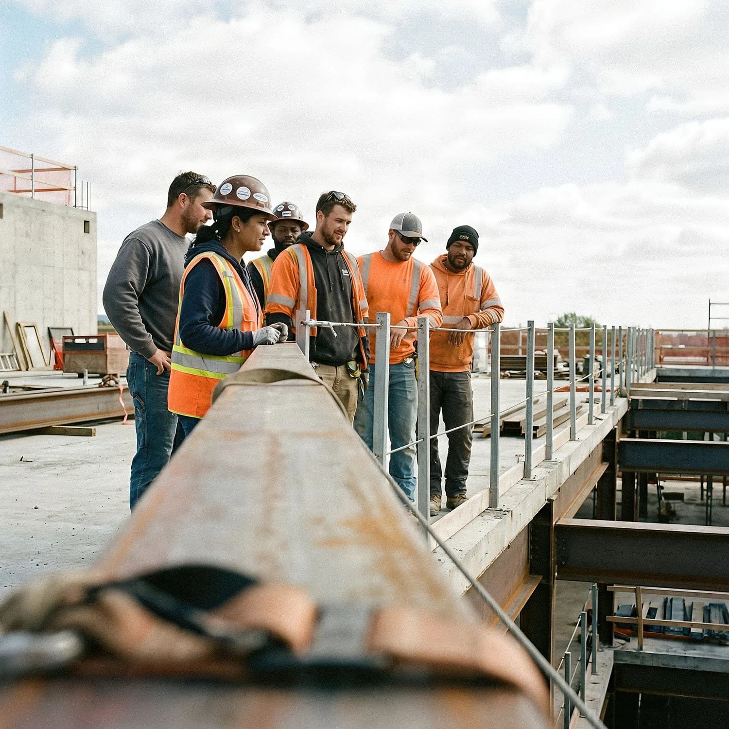 Workplace safety training on-site